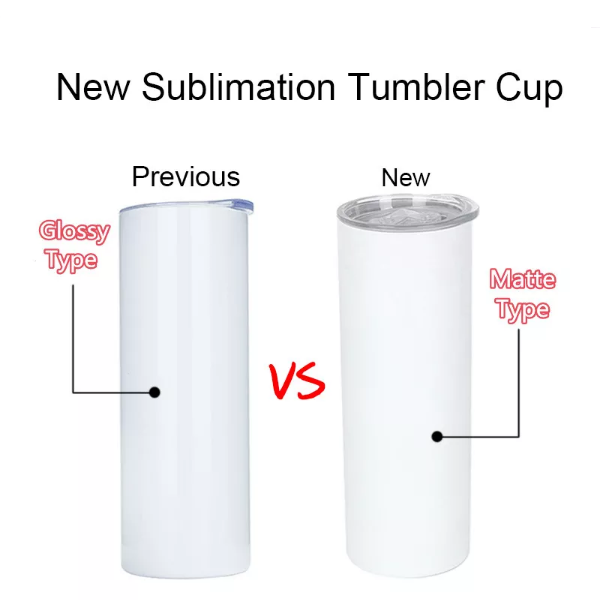 20oz Case ( 25 Units) Skinny Matte Straight Sublimation Tumbler