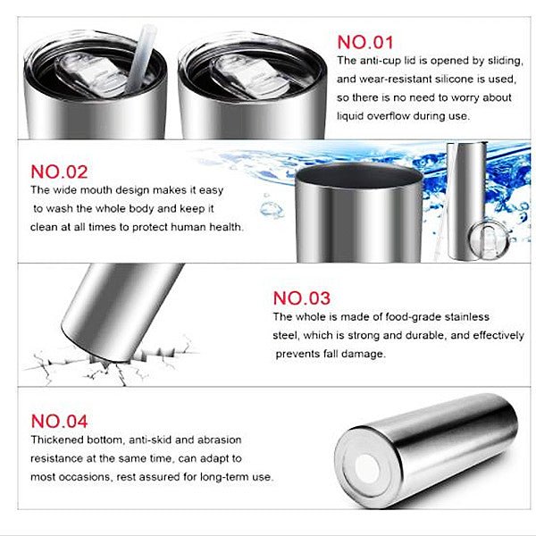 20oz CASE (15 UNITS) Glitter Skinny Strainght sublimation tumblers