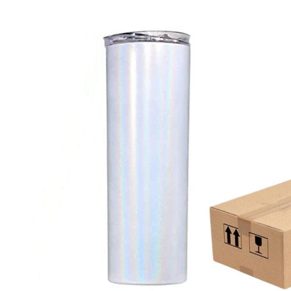 20oz CASE (15 UNITS) Glitter Skinny Strainght sublimation tumblers