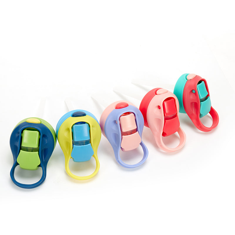 12oz Case of (5 Units) Colored Tumbler Lids Straw Plastic Leakproof Lids with Straw Hole for Kids Water Bottle