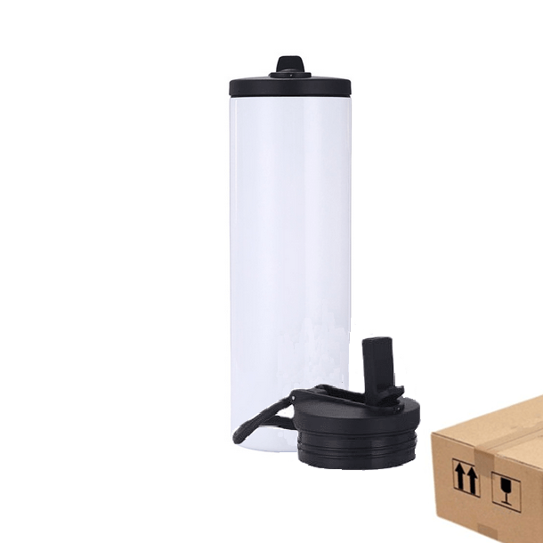 20oz Case Of (25 units)Straight Sublimation Skinny Slurp Tumbler Water Bottle