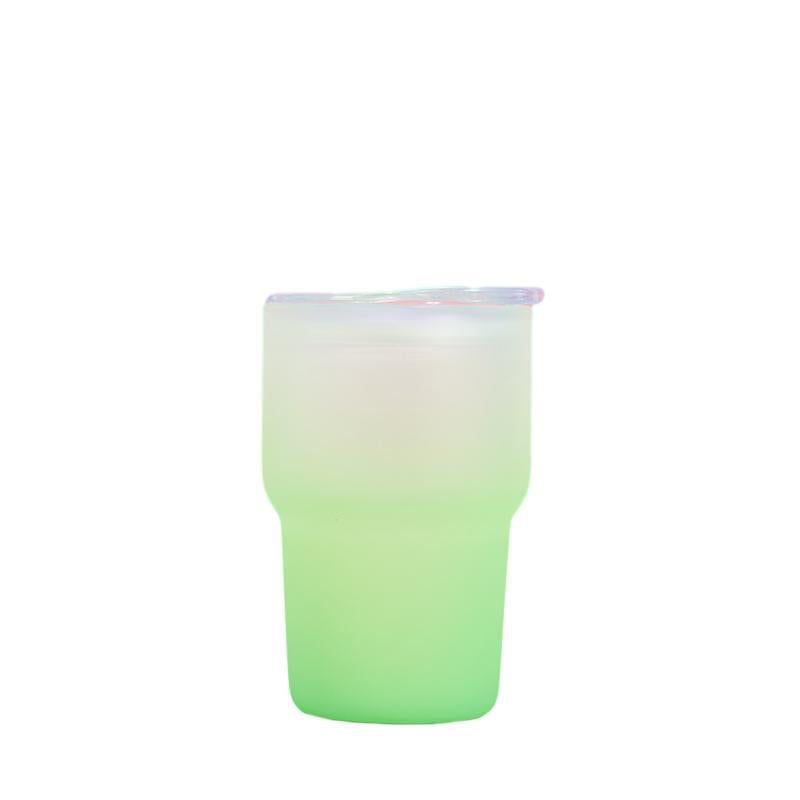 2-ounce Box (60 Pieces) Sublimated Glass Mini Car Cup Colored Cup with Straw