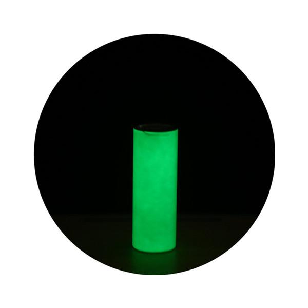 20oz CASE (25 UNITS) Glow In Dark Sublimation Skinny Strainght Insulated Tumbler Blanks Halloween Sublimation Tumbler