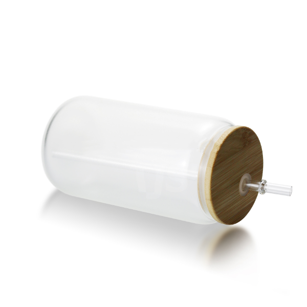 16Oz Case Of 16 Mason Glow In Dark Sublimation Matte Beer Glass Can Tumbler With Bamboo Lid
