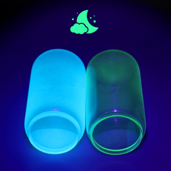 16Oz Case Of 16 Mason Glow In Dark Sublimation Matte Beer Glass Can Tumbler With Bamboo Lid