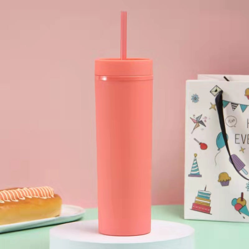 16oz (25 UNITS) SKINNY TUMBLERS Matte Pastel Colored Acrylic Tumblers