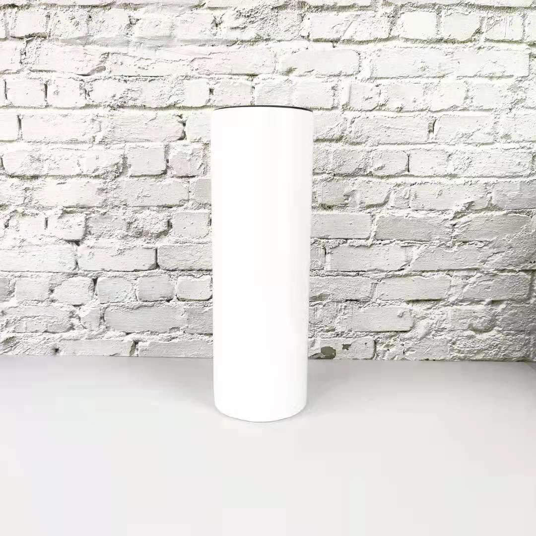 20oz CASE (25 UNITS) Glow In Dark Sublimation Skinny Strainght Insulated Tumbler Blanks Halloween Sublimation Tumbler