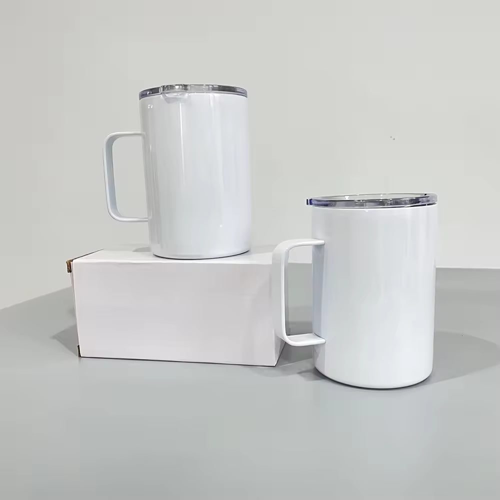 12oz Case (2/25 Units) Cute Coffee Mug Sublimation Tumbler