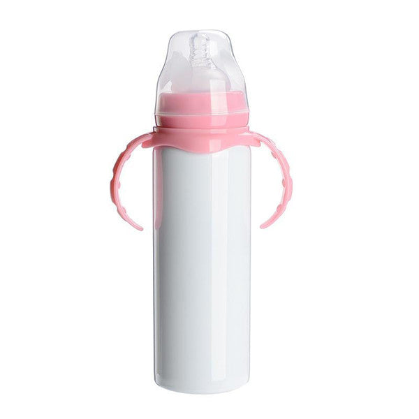 8oz Case(24 Units)Sublimation Blanks Sippy Baby Bottle