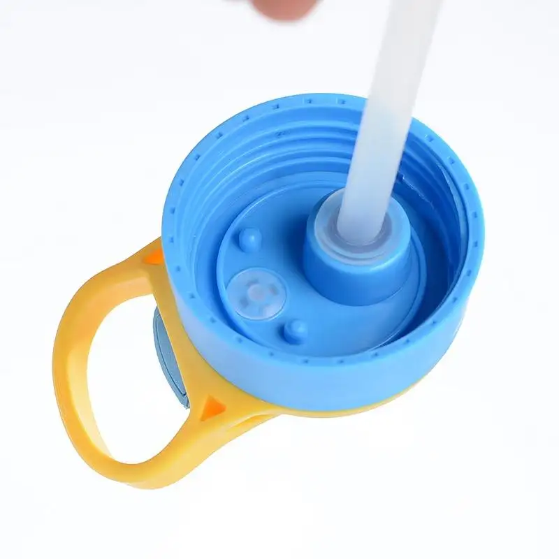12oz Case of (5 Units) Colored Tumbler Lids  Straw Plastic Leakproof Lids with Straw Hole for Kids Water Bottle